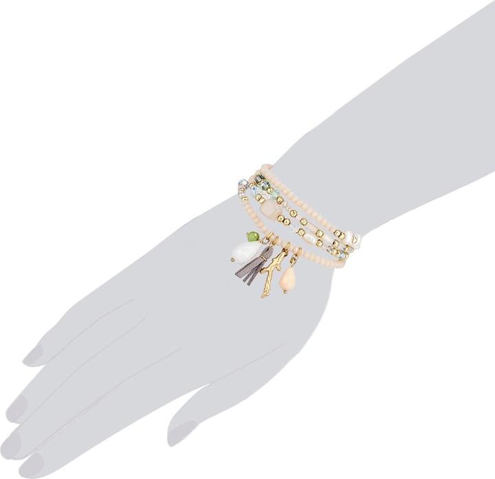 Image du produit Lulu & Jane Femme Alliage métallique Crystal Perle d'eau douce de culture or jaune - 29355 (20 cm, Alliage métallique)