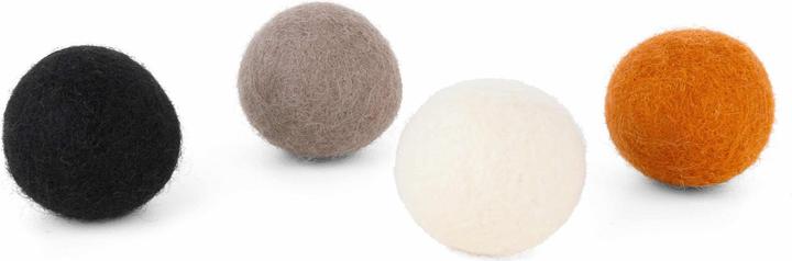 Image du produit District 70 Jouets pour chats Glow Felt Ball Toys, 35 mm, 4 pièces (Jouet à balle chat)