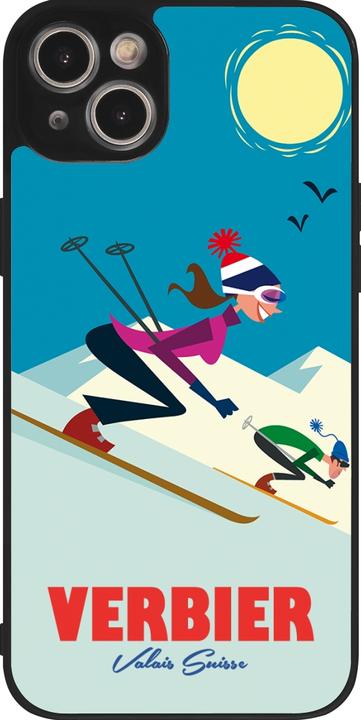 Image du produit PhoneLook Coque Silicone rigide noir Verbier Ski Downhill (Apple iPhone 14 Plus)