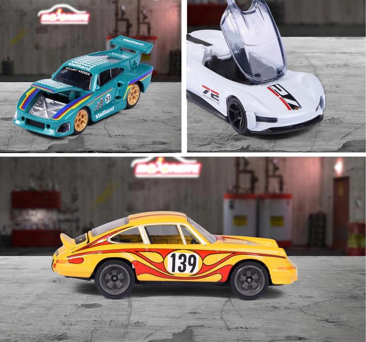 Productafbeelding Majorette Porsche Deluxe Assortiment, 6-soort.