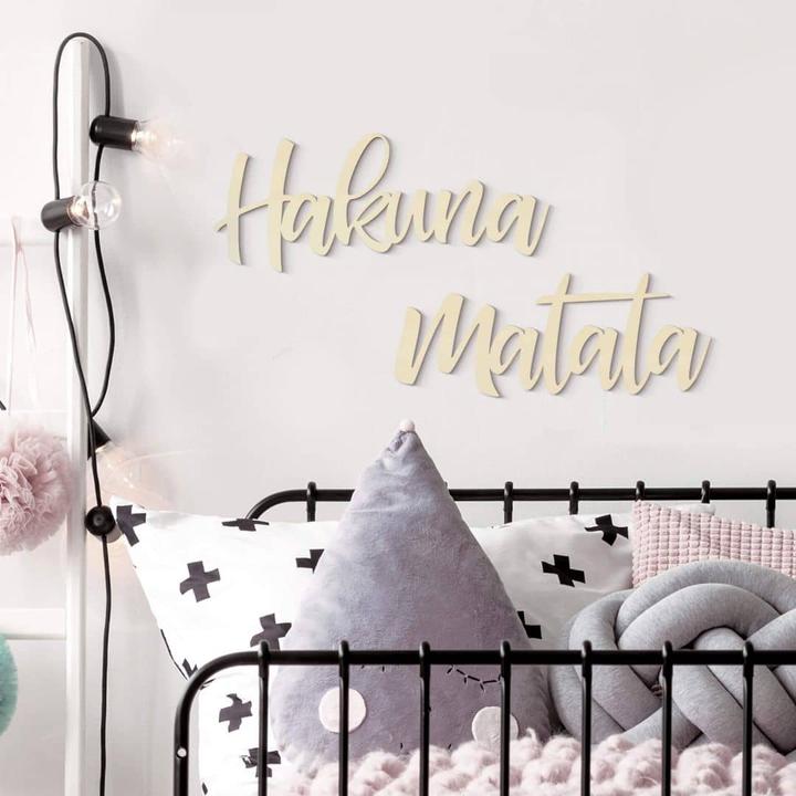 Actual product image Trenddeko Poplar Hakuna Matata (2 parts) (143 x 30 cm)