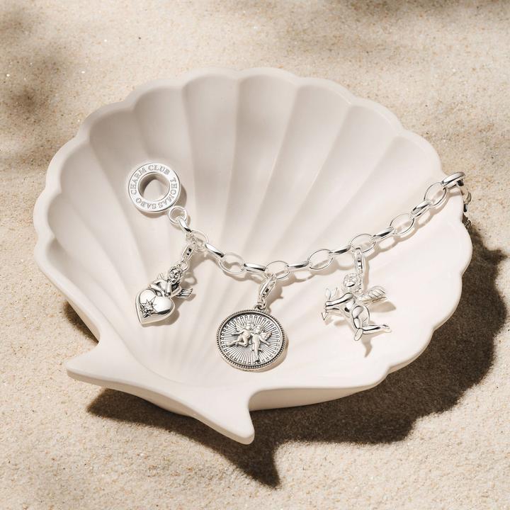 Image du produit Thomas Sabo Charm pendentif ange gardien avec coeur argenté (Argent 925, Noirci)