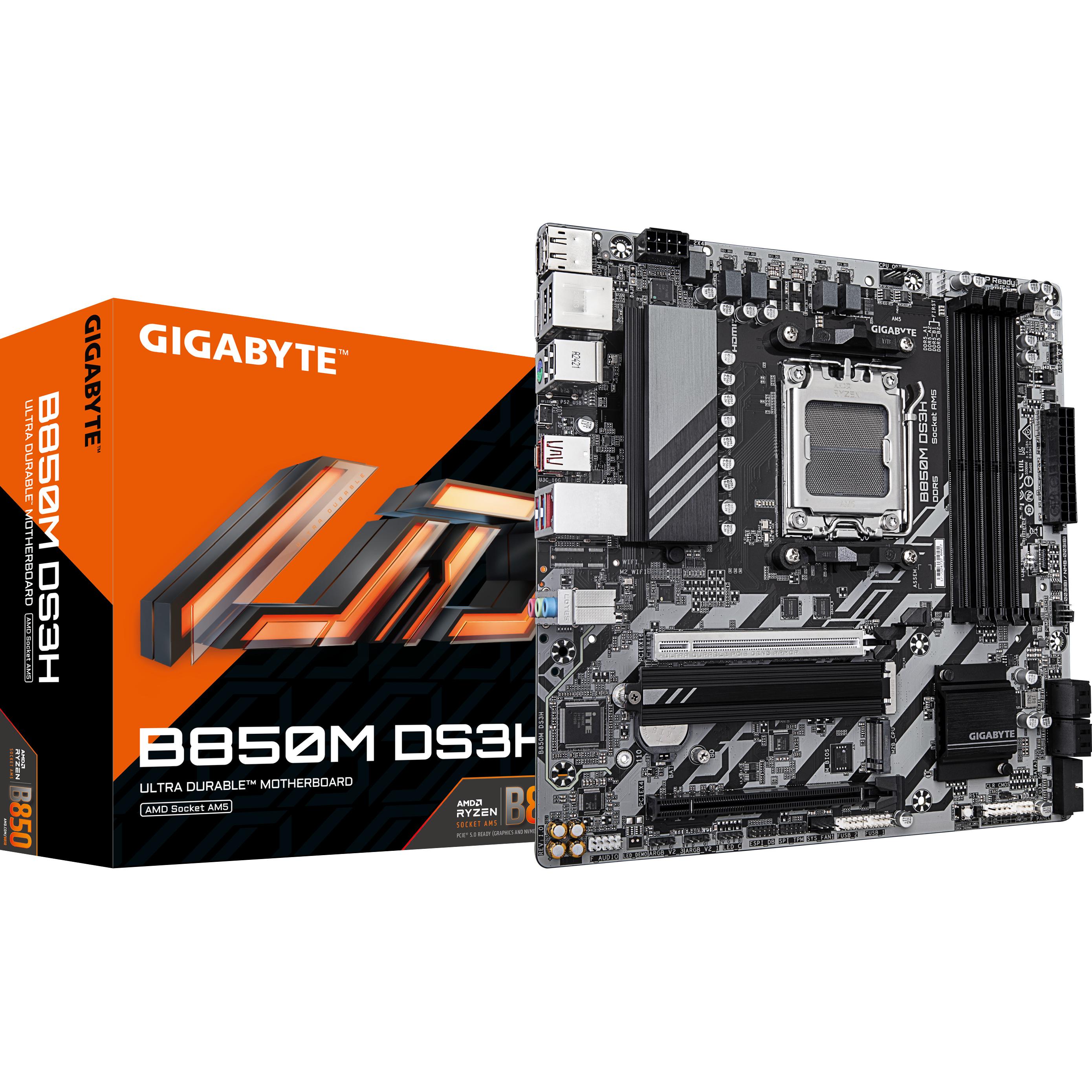 Gigabyte B850M DS3H (AM5, AMD B850, mATX), Mainboard