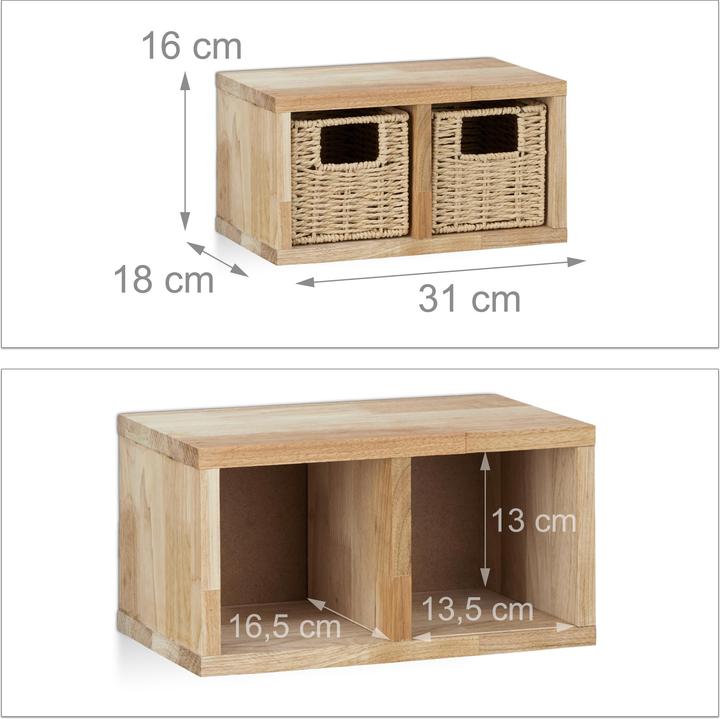 Actual product image Relaxdays Wall shelf (31 x 18 x 16 cm)