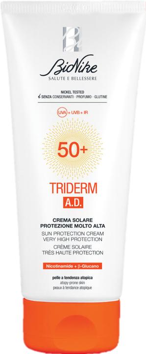 Actual product image BioNike TRIDERM A.D. 50+ Crema solare (Sun cream face, SPF 50+, 200 ml)