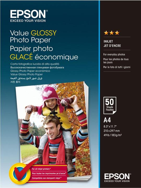 Produktbild Epson Value Glossy (183 g/m², A4, 50 x)