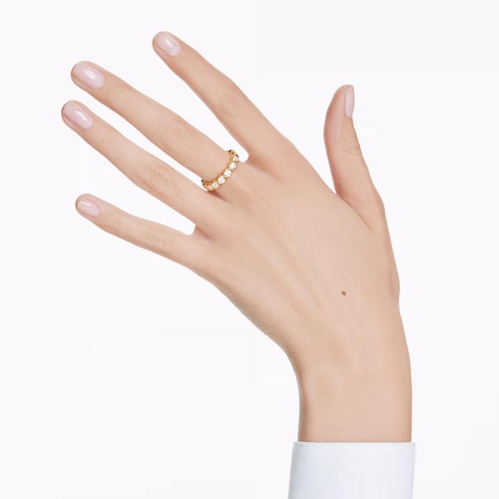 Produktbild Swarovski Imber Ring Rundschliff Weiss Gold (52)
