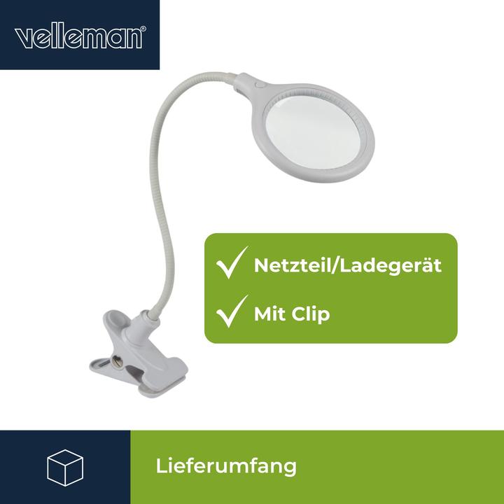 Immagine prodotto Velleman Lampada a lente d'ingrandimento