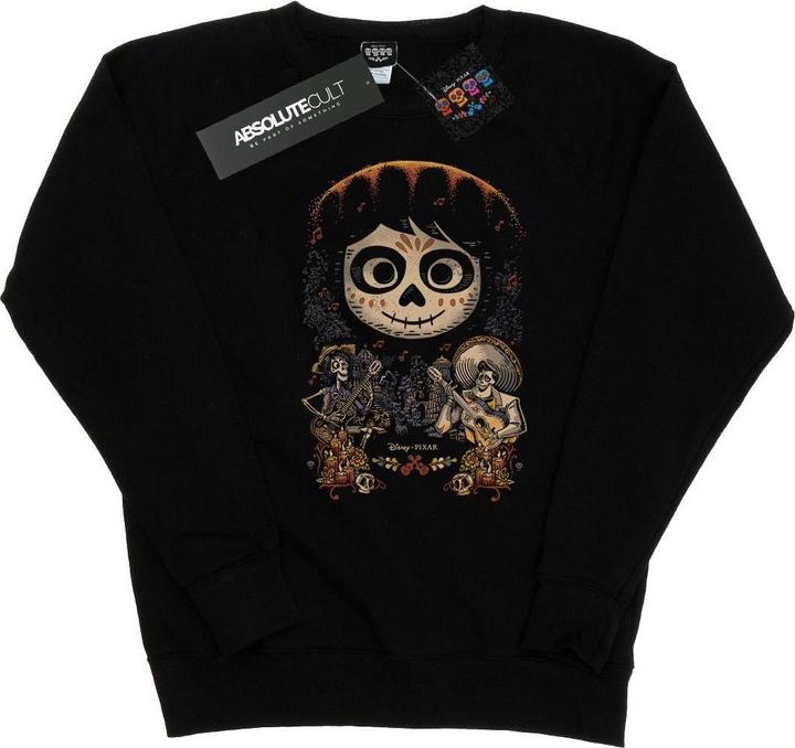 Actual product image Disney Womens/Ladies Coco Miguel Face Poster Sweatshirt (M)