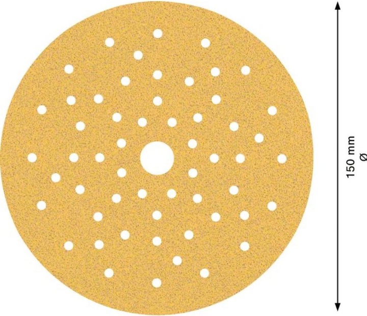 Image du produit Bosch Professional Zubehör EXPERT C470 Papier abrasif multi-trous pour ponceuse excentrique, 150 mm, G 80, 50 pcs. (80)