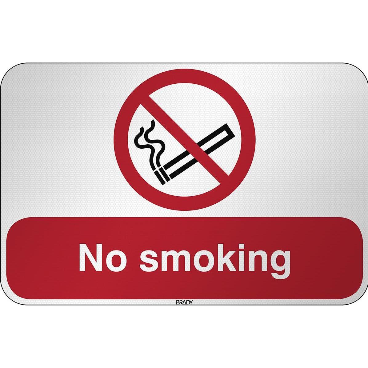 Brady, Sicherheitskennzeichnung, ISO Safety Sign - No smoking