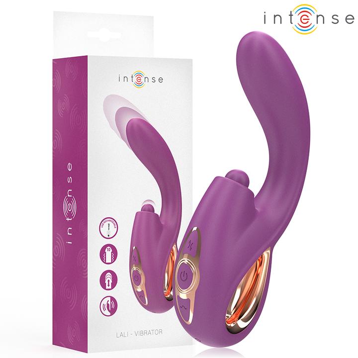 Actual product image Intense Lali Multifunktions-G-Spot-Vibrator Tapping & Stoss & Vibration Lila