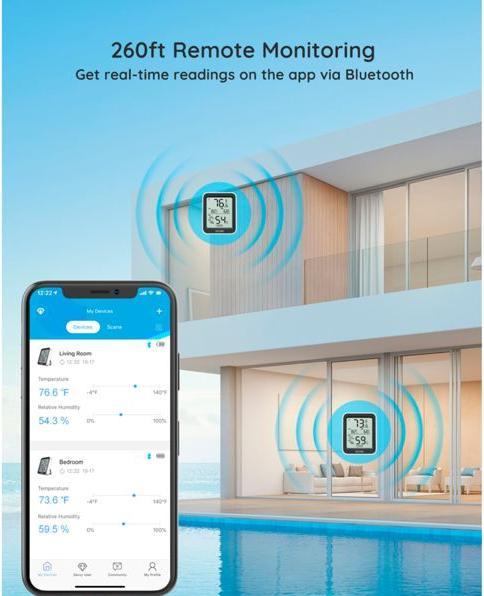 Image du produit Govee Thermomètre hygromètre Bluetooth avec écran