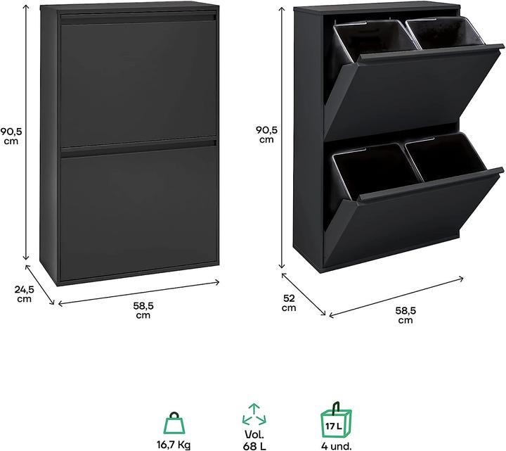 Produktbild Arregui Mülltrennsystem (68 l)