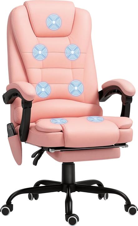 Image du produit Vinsetto Massagestuhl Kunstleder, Schaumstoff Rosa