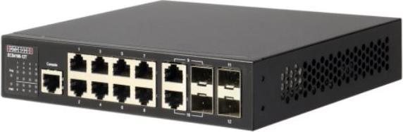 Image du produit Edgeware Edgecore Switch L2+ 8 x GE + 2CG + 2 100/1000 SFP, fan-less, ECS4100-12T (12 ports)