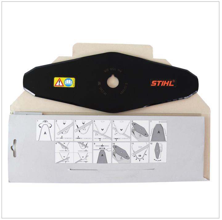Produktbild Stihl 40007134103 305 mm 20 mm 2 F Dickichtmesser, multicolore (Rasenmäher Messer + Ersatzmesser Gartenmaschinen)