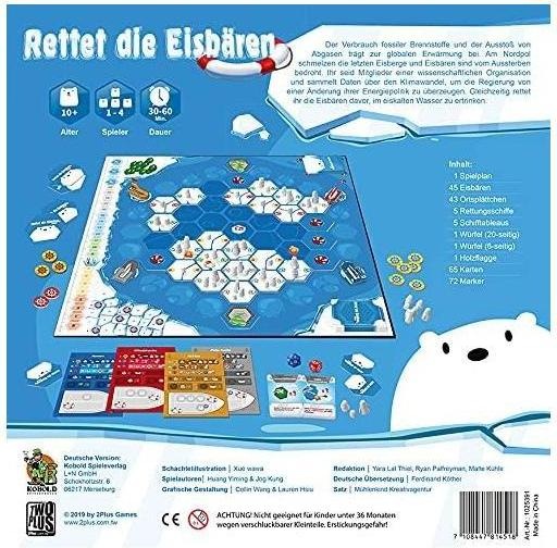 Productafbeelding 1025391 - Red de ijsberen - bordspel, voor 1-4 spelers, vanaf 10 jaar (DE editie) (Duits)