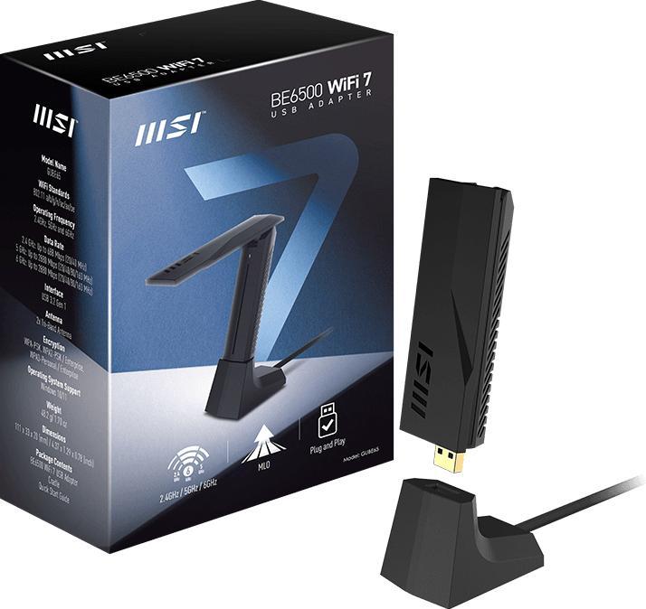 Actual product image MSI BE6500 WiFi7 USB Stick (USB)