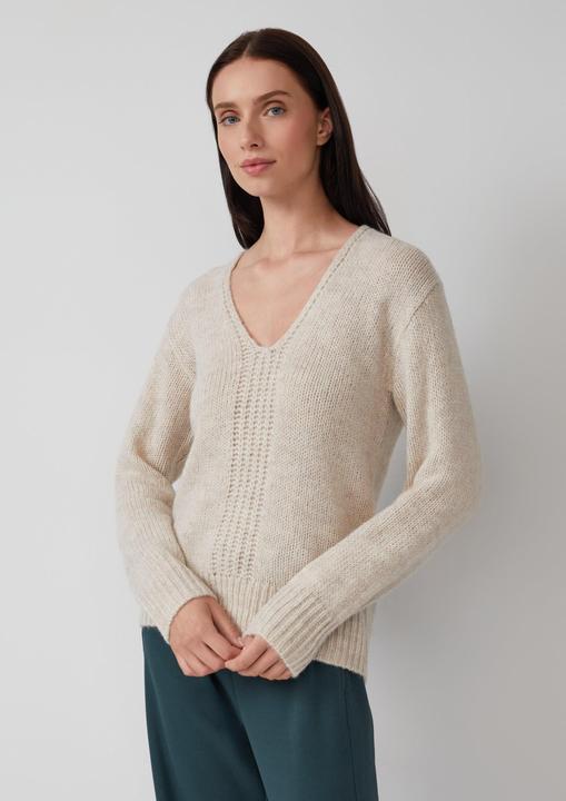 Produktbild s.Oliver Strickpullover Alpakamixpullover mit Strickmuster (38)