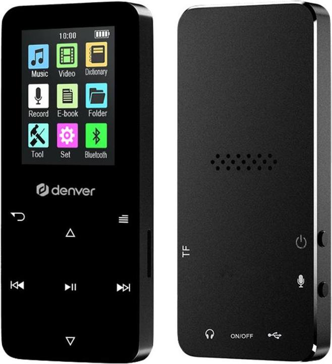 Immagine prodotto Denver MP-1830B BLACK - MP4 media player with built-in bluetooth and rechargeable battery - MP3-Afspill... (4 GB)