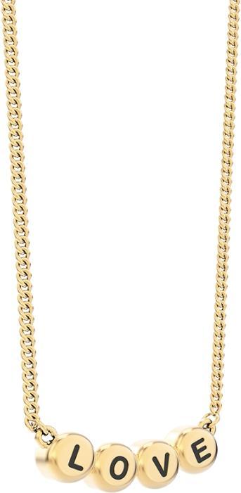 Immagine prodotto Metalmorphose Collana con lettere d'amore (Ottone, Oro 18 carati, 43 cm)