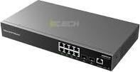 Actual product image Grandstream GWN7801P, Managed Switch, 8x Gigabit ports, 2x SFP, 8x Poe, L2 layer (8 Ports)