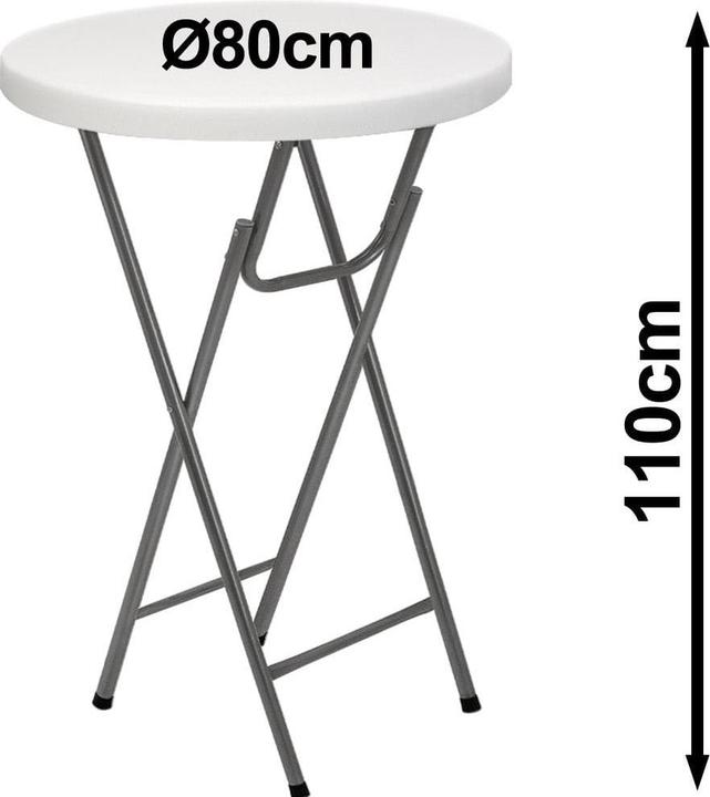Actual product image Casaria High table (110 x 72 x 72 cm)