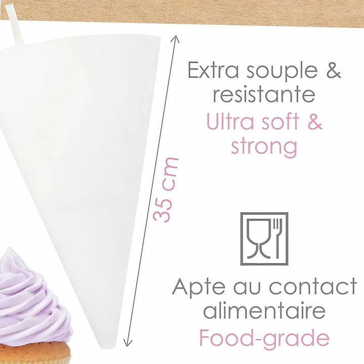 Produktbild ScrapCooking Spritzbeutel extra weich, wiederverwendbar 35cm (Spritzbeutel)