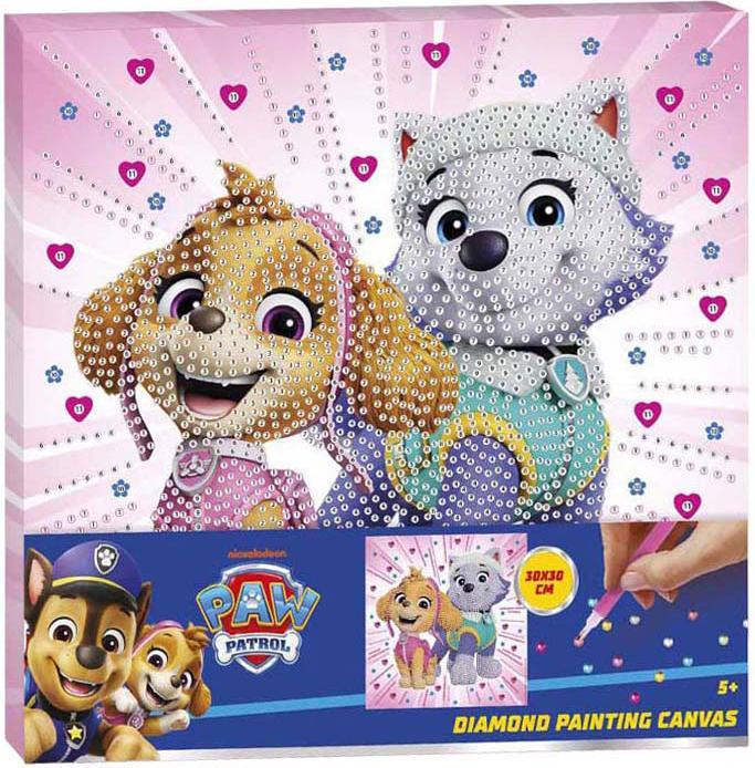 Grafix Paw Patrol Diamantmalerei-Leinwand – 30 x 30 cm