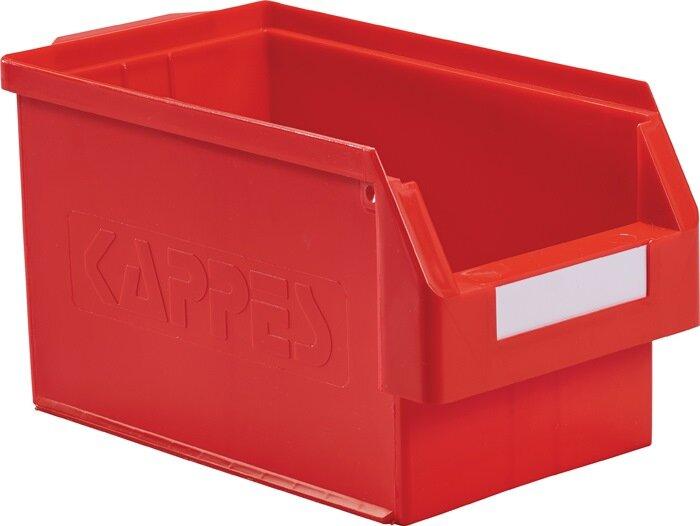 Kappes Open fronted storage box size 3 red L350xW200xH200mm