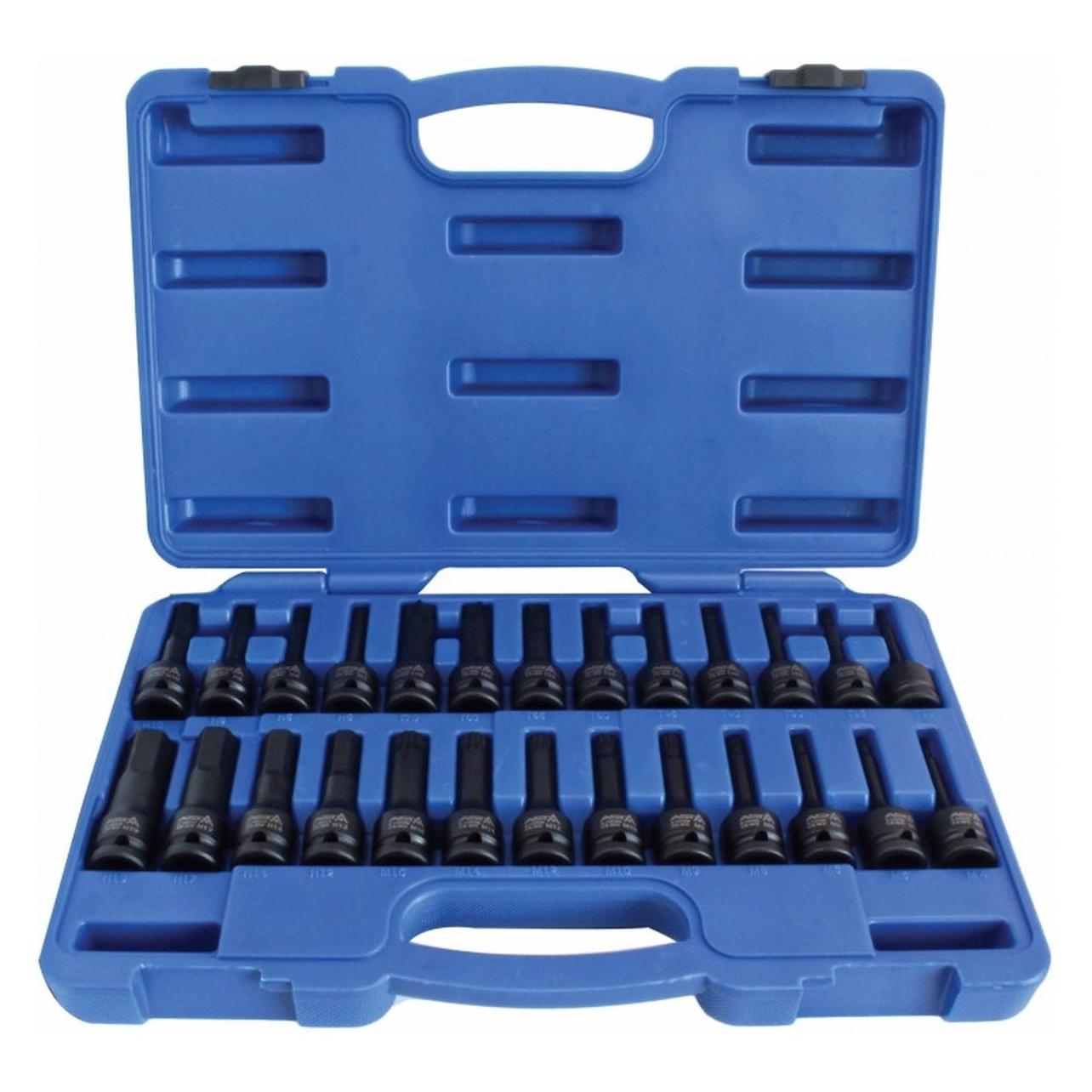 Mga, Dopsleutel + Dopmoer, Asta Nasadki Torx Udarowe 1/2" 26szt.
