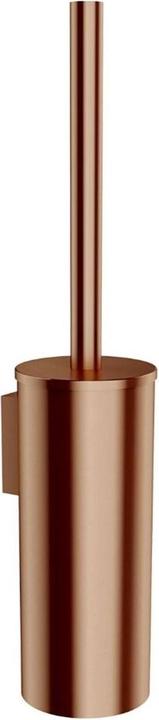 Omnires modern project - toiletborstel voor wandmontage met houder, geborsteld koper