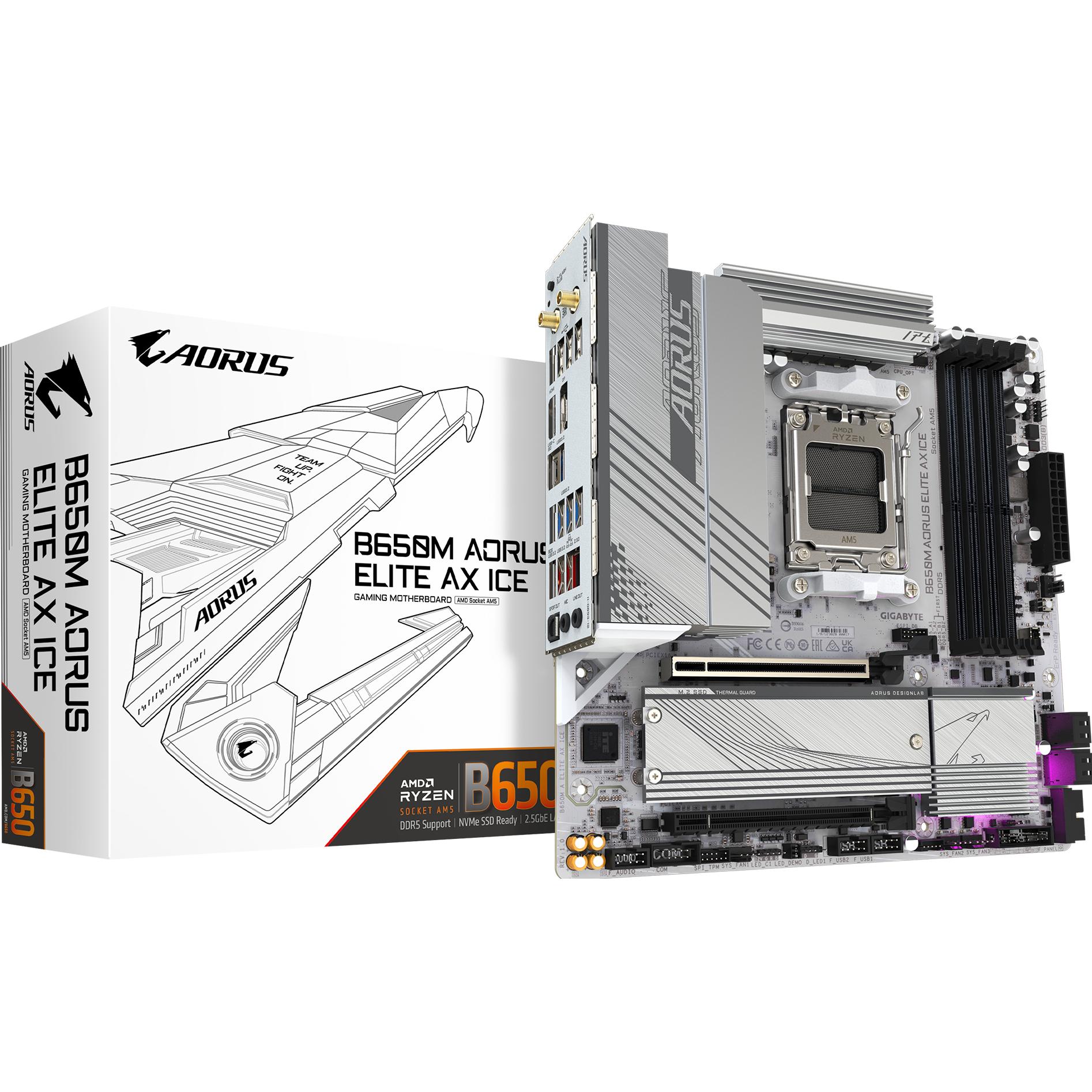 Gigabyte B650 A ELITE AX ICE (AM5, AMD B650, ATX), Mainboard