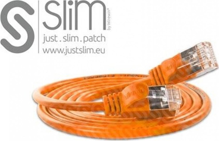 Productafbeelding Wirewin Slanke patchkabel: F/FTP, 7,5m, oranje (U/FTP, CAT6, 7.50 m)