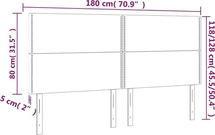 Actual product image vidaXL Aurora (180 x 5 x 128 cm)