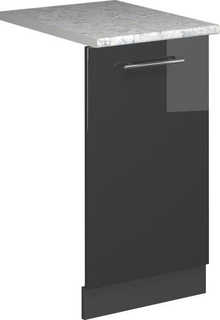 Anthrazit, Anthrazit hochglanz, Marble-Weiss