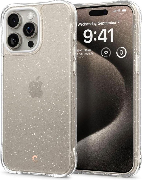 Produktbild Cyrill Cecile iPhone 15 Pro 6.1" glitter clear ACS06764 (Apple iPhone 15 Pro)