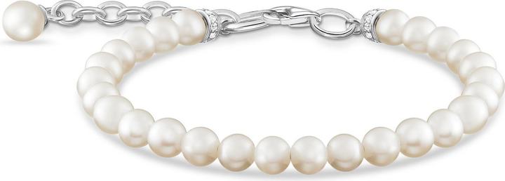 Immagine prodotto Thomas Sabo Bracciale perline argento (19 cm, Annerito, Argento 925)