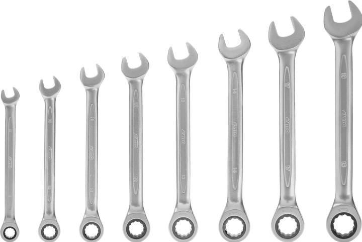 Image du produit VITO Jeu De 8 Cles Mixtes A Cliquet