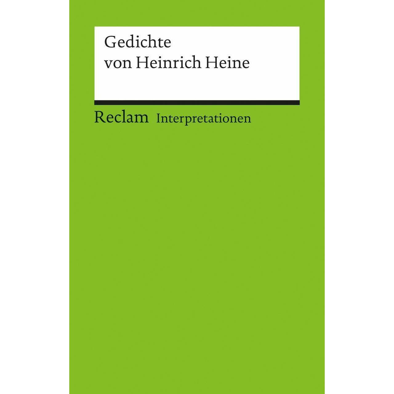 Interpretationen: Gedichte von Heinrich Heine, Schulbücher von Bernd Kortländer