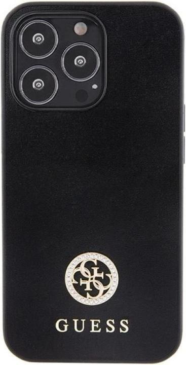 Produktbild Guess GUHCP13LPS4DGPK iPhone 13 Pro 6.1" czarny/black hardcase Strass Metal Logo (Apple iPhone 13 Pro)