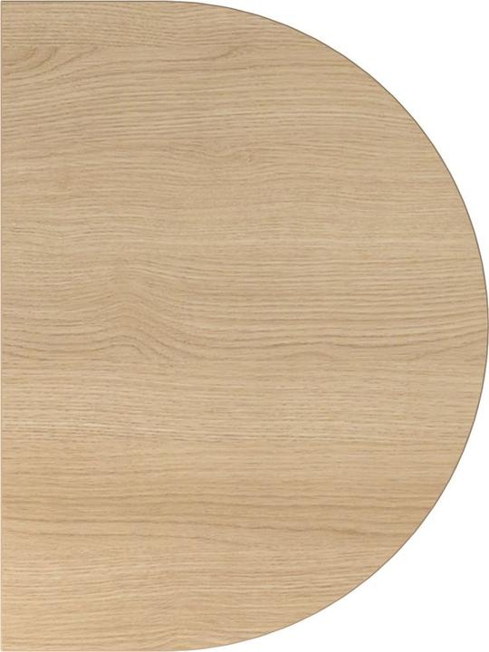 MC Extension element half round for MyTable XB desk with table frame graphite