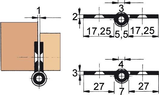 Actual product image FS Furniture hinges