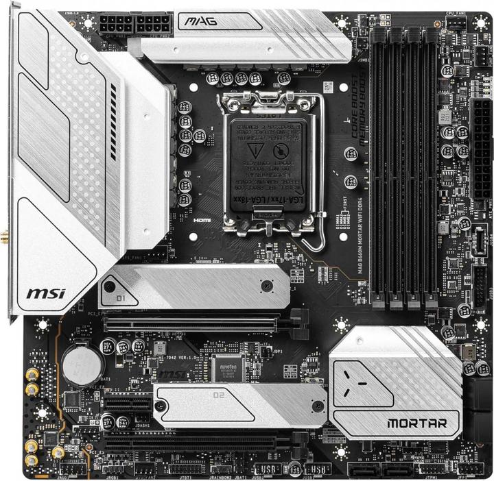 Image du produit MSI MAG B660M MORTAR WIFI DDR4 (LGA 1700, Intel B660, mATX)
