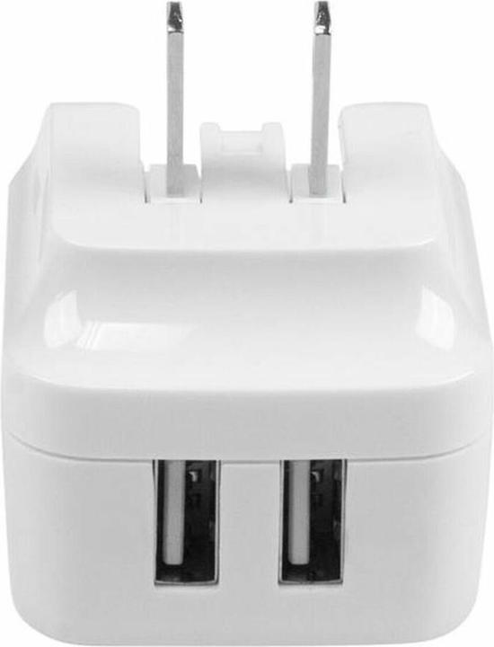 Immagine prodotto StarTech Caricatore USB a 2 porte / Alimentatore - Doppia spina di ricarica 17 Watt / 3,4 Amp - Doppio (17 W, 2 porte)