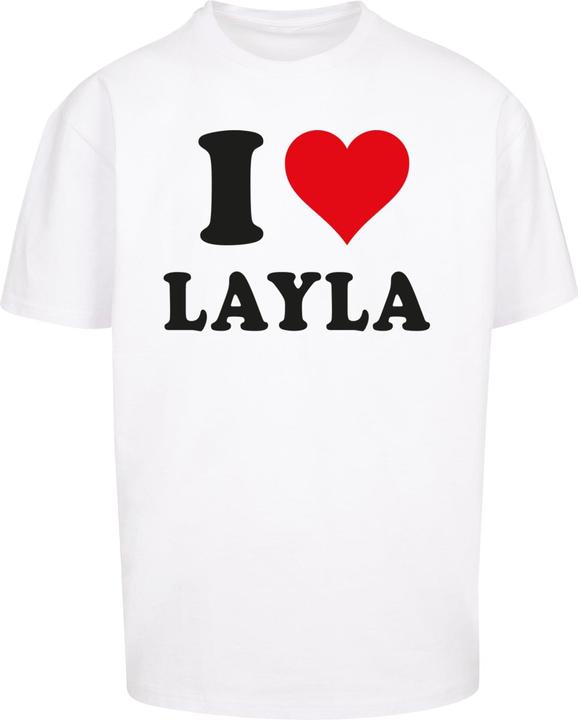 Actual product image Merchcode I Love Layla Oversize Tee - 111637 (M)