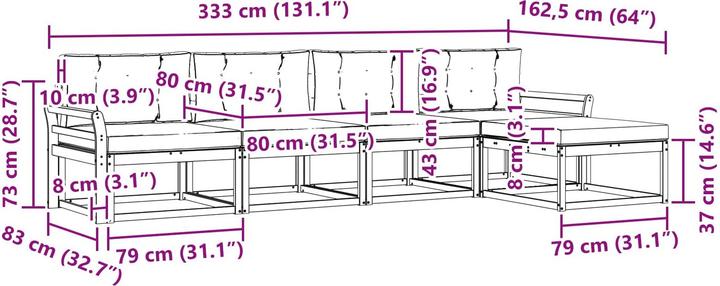 Produktbild vidaXL Gartenmöbel