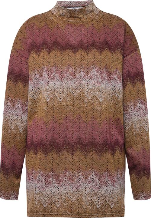 Actual product image Studio Untold Sparkling Zigzag Print Stand-Up Collar Sweatshirt (46, 48)