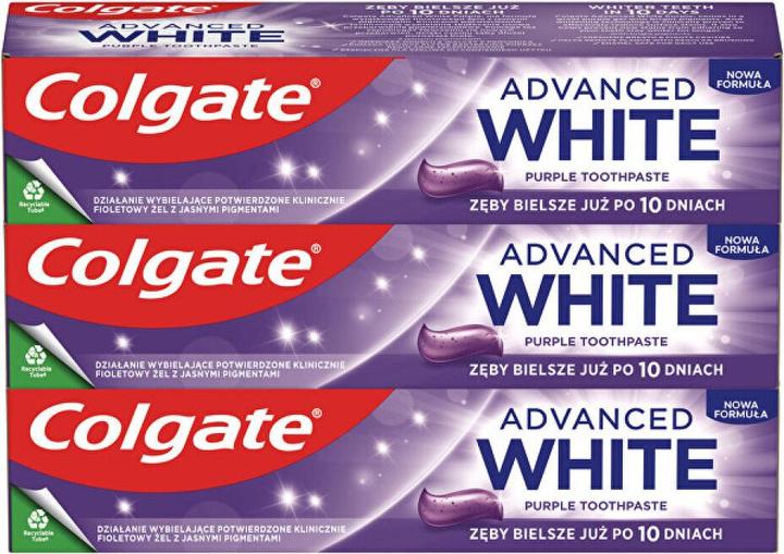 Actual product image Colgate Advanced White Purple Trio Zahnpasta 3 x 75 ml (75 ml)